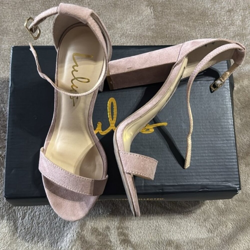 Lulus Woman’s Taylor‎ Blush Block Heels